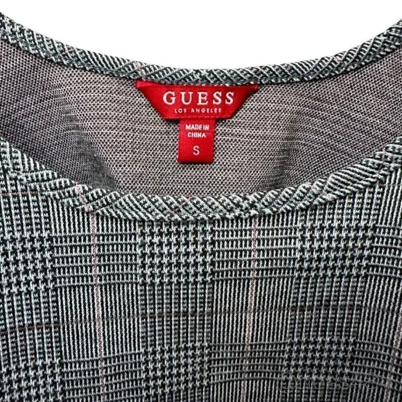 GUESS Women's Plaid Blazer Crop Top Set Sporty Stripe Size S - Picture 5 of 11